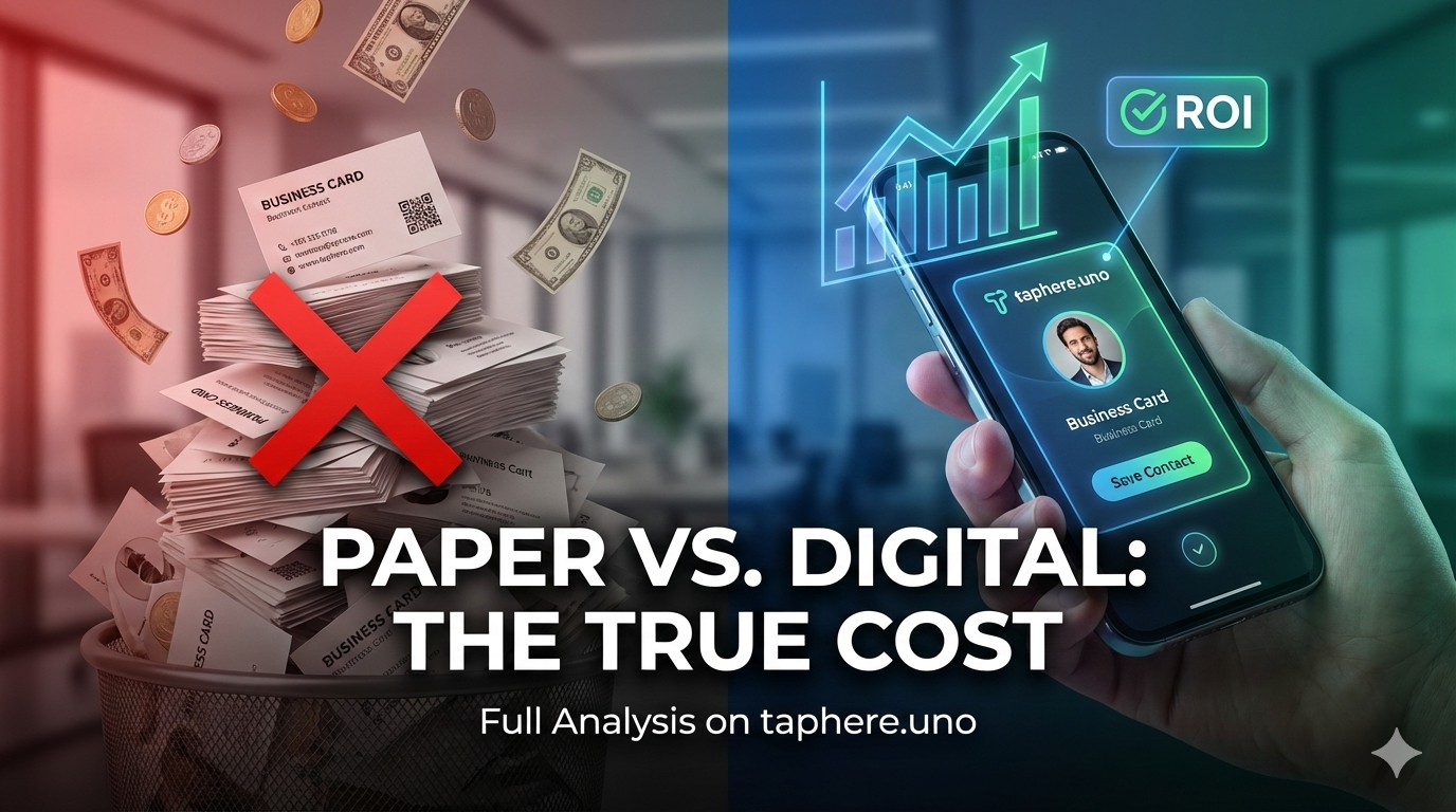 📉 Paper vs. Digital: The True Cost of Business Cards (2026 Edition)
